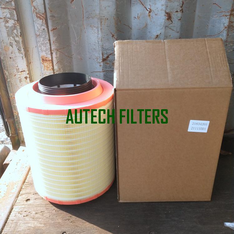 AIR FILTER 21834205, 21115501 FOR VOLVO