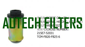 HYDRAULIC OIL FILTER FOR FORKLIFT 215E7-52031 TCM-FB20-FB25-6