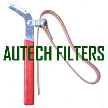 Filter wrench with leather belt