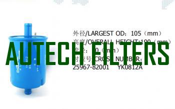 25967-82001 YK0812A   HYDRAULIC  OIL  FILTER